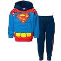 DC Comics Justice League Superman Batman Fleece Pullover Hoodie and Pants Outfit Set Toddler to Big Kid