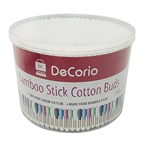 500 pcsbox double head cotton swabs nose ears cleaning health care tools disposable cotton bamboo sticks soft beauty makeup cotton buds pack of 1 white