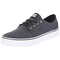 DC Men's Trase TX SE Skate Shoe, Black/Gunmetal/White, 4.5 M US