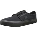 DC Men's Trase TX Skate Shoe, Black/Black/Black, 12 D M US