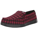 DC Men's Villian 2 Skate Shoe Black/RED Plaid 7