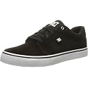 DC mens Anvil Skateboarding Shoe, Black/White/Black, 12.5 US