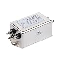 DC Power Filter 12v Anti-Interference Three-Phase Inverter 380v AC 220v Purification Single Phase(1A Wiring 0 250V ACDC Double Section)