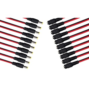 DC Power Pigtail Cable 12V 5A Male