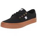 DC Trase TX Unisex Skate Shoe, Black/Gold, 10.5 M US