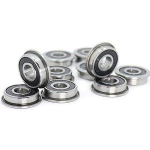 dc3din 10pcs f695-2rs flanged miniature ball bearings 5x13x4mm