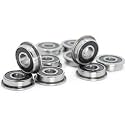 DC3D.in 10Pcs F695-2RS Flanged Miniature Ball Bearings, 5x13x4mm