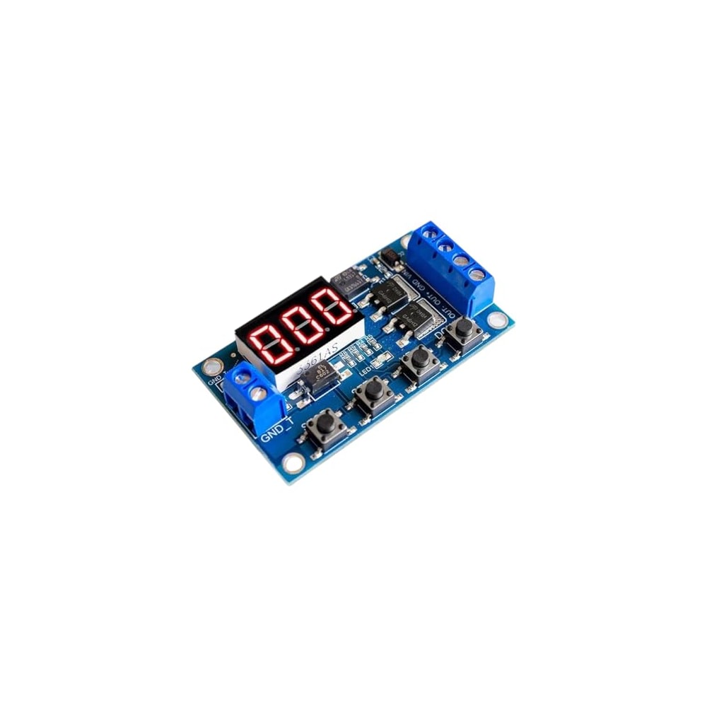 DC5-36V Dual MOS LED Digital Time Delay Relay Trigger Cycle Timer Delay ...