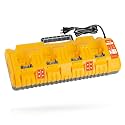 DCB104 Replacement for Dewalt Battery Charger Station 20V,Compatible with Dewalt 12V 20V Max Lithium Battery DCB120 DCB127 DCB112 DCB115 DCB118 DCB107 DCB105 DCB102(Orange)
