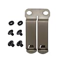 DCC Monoblock Belt Clip - IWB/OWB Attachment for Concealed Carry Holster - 1.5" & 1.75" Size - Grey & FDE Options - Mounting Hardware Included - Made in USA