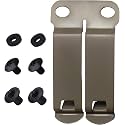DCC Monoblock Belt Clip - IWB/OWB Attachment for Concealed Carry Holster - 1.5" & 1.75" Size - Grey & FDE Options - Mounting Hardware Included - Made in USA