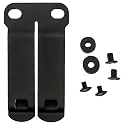 DCC Monoblock Belt Clip - IWB/OWB Attachment for Concealed Carry Holster - 1.5" & 1.75" Size - Grey & FDE Options - Mounting Hardware Included - Made in USA
