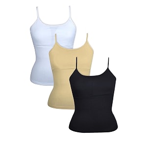 dchica essentials padded camisole starter bra for young girls sleeveless undershirts cami vest with adjustable straps cotton camisole tank topinnerwear for girls