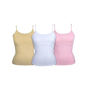 dchica essentials padded camisole starter bra for young girls sleeveless undershirts cami vest with adjustable straps cotton camisole tank topinnerwear for girls