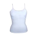 DChica Essentials Padded Camisole Starter Bra for Young Girls, Sleeveless Undershirts Cami Vest with Adjustable Straps, Cotton Camisole Tank Top/Innerwear for Girls