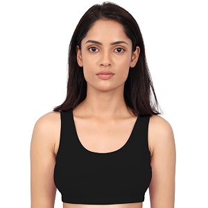DChica Sports Bra for Women Cotton Non