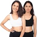 DChica Sports Bra for Women Cotton Non