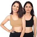 DChica Sports Bra for Women Cotton Non