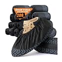 DclobTop 200Pack Shoe Covers Disposable Non-Slip -Non Woven Breathable Boot Covers, Slip-Resistant Shoe Booties for Indoors, 2 Sizes Fits Up To 12 US Men and 13 US Women Size