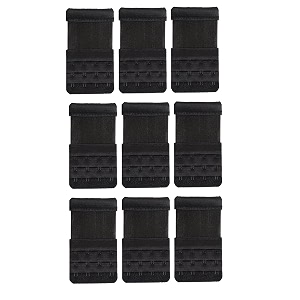 dclub bra extender 2 hook stretchy soft and comfortable bra strap extender for women in pregnency or weight gain 9 pieces 4 hook 4 raw black