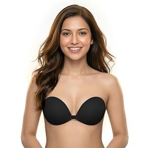 dclub strapless sticky bra invisible backless stick on bra push up lift bras for women dress reusable silicone nipple covers