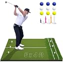 DCQ Real Feel Golf Hitting Mat, Dual Turf, Large for Driving,Indoor Outdoor
