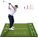 DCQ Real Feel Golf Hitting Mat, Dual Turf, Large for Driving,Indoor Outdoor