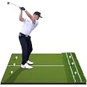 DCQ Real Feel Golf Hitting Mat, Dual Turf, Large for Driving,Indoor Outdoor