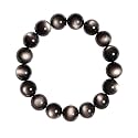 Dczosily Triple Protection Bracelet Natural Tiger's Eye Hematite Agate Stone Bracelet for Men Women Crystal Jewelry Healing Bracelets Bring Luck