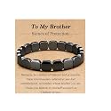 Dczosily Triple Protection Bracelet Natural Tiger's Eye Hematite Agate Stone Bracelet for Men Women Crystal Jewelry Healing Bracelets Bring Luck