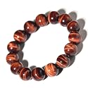 Dczosily Triple Protection Bracelet Natural Tiger's Eye Hematite Agate Stone Bracelet for Men Women Crystal Jewelry Healing Bracelets Bring Luck