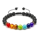 Dczosily Triple Protection Bracelet Natural Tiger's Eye Hematite Agate Stone Bracelet for Men Women Crystal Jewelry Healing Bracelets Bring Luck