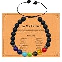 Dczosily Triple Protection Bracelet Natural Tiger's Eye Hematite Agate Stone Bracelet for Men Women Crystal Jewelry Healing Bracelets Bring Luck