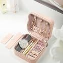 Portable Mini PU Leather Small Jewelry Box || Jewelry Organizer Case For Women || Jewelry Box Organizer For Ring, Earring, Necklace, Bracelet (Pack Of 1) (Small Jewellery Box)