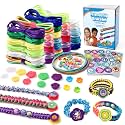 DDAI Friendship Bracelet Refill Pack for Kids 6+ – Bracelet Making Refill Supplies with Extra Cords, Charms & Stickers, DIY Arts and Craft Accessories