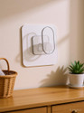 DDBOXEN transparent adhesive wall hooks heavy duty