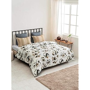 ddecor - elissa 100 cotton double bedsheet with 2 pillow covers purple
