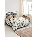 DDECOR - Elissa 100% Cotton Double Bedsheet with 2 Pillow Covers, Purple