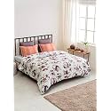 DDECOR - Elissa 100% Cotton Double Bedsheet with 2 Pillow Covers, Purple