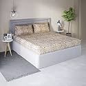 DDECOR - Boulder 100% Cotton Double Bedsheet with 2 Pillow Covers, Brown