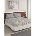 DDECOR - Elissa 100% Cotton Double Bedsheet with 2 Pillow Covers, Purple