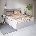 DDECOR - Chroma 100% Cotton Double Bedsheet with 2 Pillow Covers, Yellow