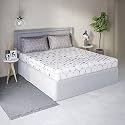 DDECOR - Chroma 100% Cotton Double Bedsheet with 2 Pillow Covers, White