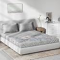 DDECOR - Elsa 100% Cotton Double Bedsheet with 2 Pillow Covers, Blue