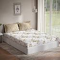 DDECOR - Floral Cotton 136 TC Double Bed Sheet with 2 Pillow Covers - Yellow