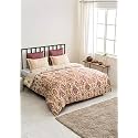 DDECOR - Elissa 100% Cotton Double Bedsheet with 2 Pillow Covers, Purple