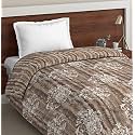 DDECOR - Elissa 100% Cotton Double Bedsheet with 2 Pillow Covers, Purple