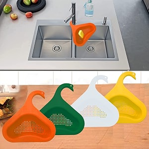 ddecora drain basket sink kitchen triangle sink filter corner kitchen sink strainer basket -multicolor pack of 1