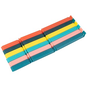 ddecora multipurpose food snack plastic bag clip sealer packet sealer clamps manual vacuum bag sealer food pouch clip bag zipper for home kitchen piece of 18