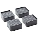DDecora Premium Fridge Stand Multipurpose Heavy Duty Stand for Washing Machine, Cupboard, Double Door Refrigerator, Sofa Base Stand Square - Set of 4 Pcs
